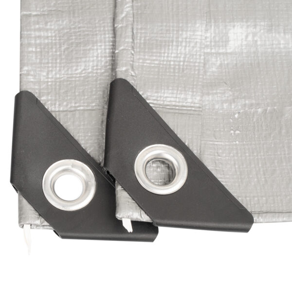 Plachta Procraft ST3x3 200g/m2 nepromokavá s oky 3x3 m stříbrná | ST3x3 - Image 5
