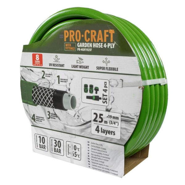 Zelená zahradní hadicí Procraft PR-4GH1925F | PR-4GH1925F - Image 2