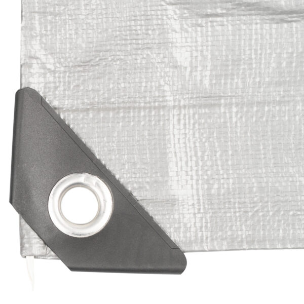 Plachta Procraft ST3x3 200g/m2 nepromokavá s oky 3x3 m stříbrná | ST3x3 - Image 4