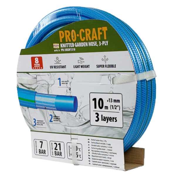 Modrá zahradní hadicí Procraft PR-3KGH1310F | PR-3KGH1310F
