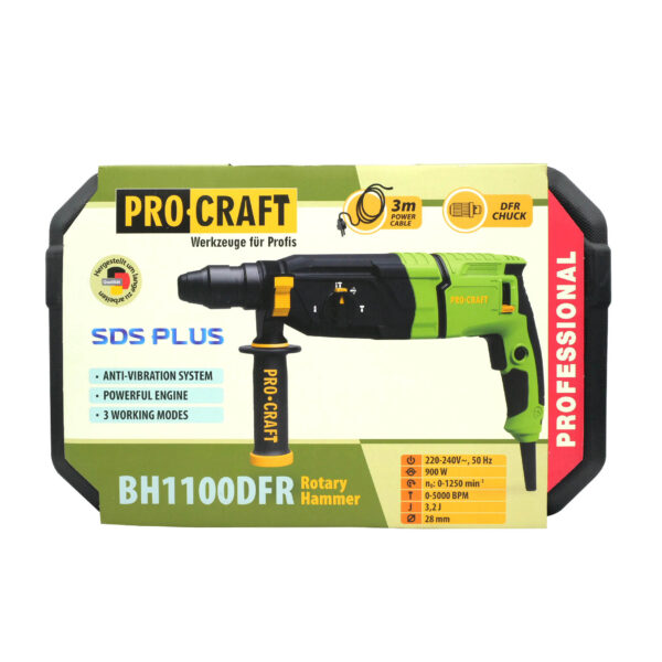 Kombinované vrtací a sekací kladivo Procraft BH1100 DFR | BH1100DFR - Image 17