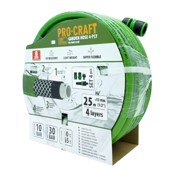 Zelená zahradní hadicí Procraft PR-4GH1325F | PR-4GH1325F - Image 2