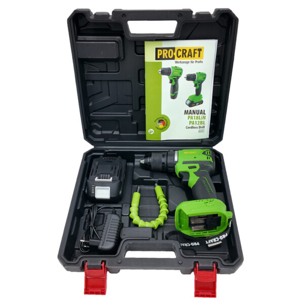 Aku vrtací šroubovák Procraft SPA18LiN se sadou bitů BS-32 | SPA18LiN/BS-32 - Image 10