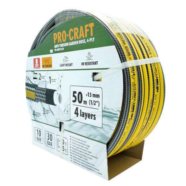 Černo-žlutá zahradní hadicí Procraft PR-4KAT1350 | PR-4KAT1350 - Image 2