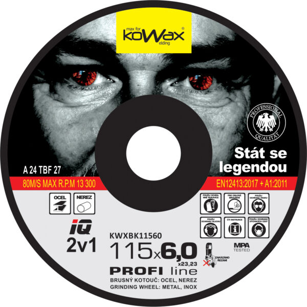 Brusný kotouč KOWAX IQ 2v1 115x6,0 - Image 2