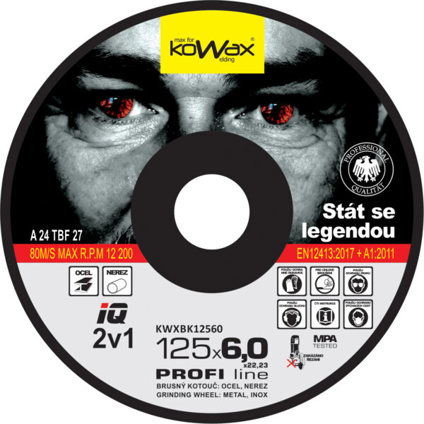 Brusný kotouč KOWAX IQ 2v1 125x6,0 - Image 2