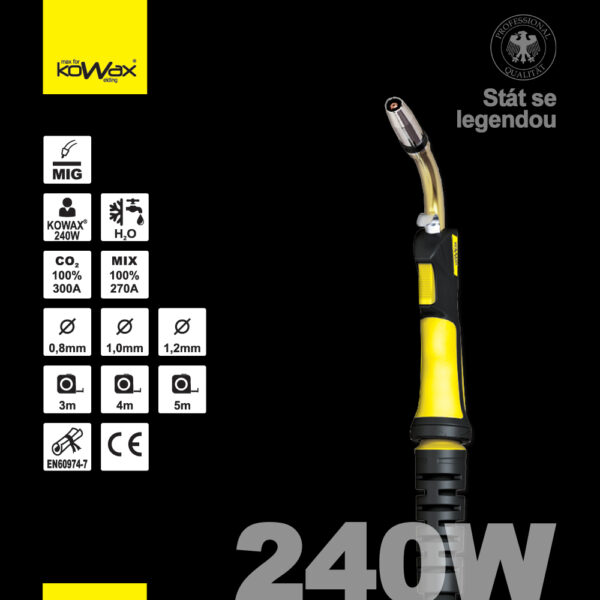MIG hořák KOWAX 240W 4m - Image 2