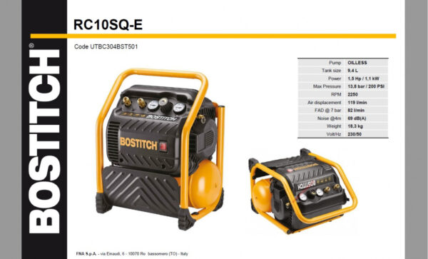 RC10SQ-E - Kompresor bezolejový - Image 2