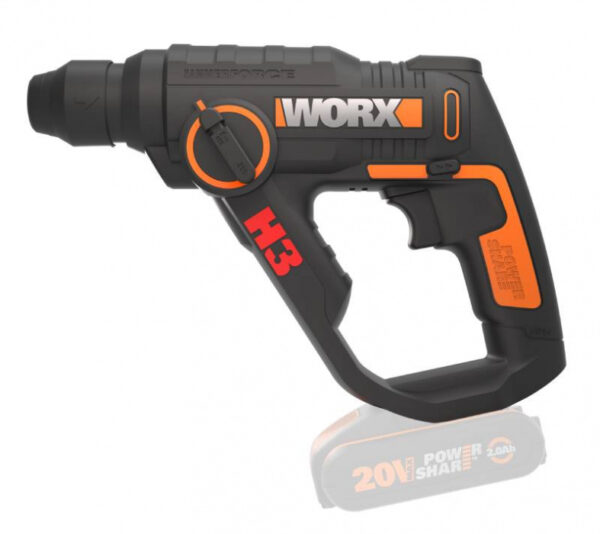 WX390.9 - Aku vrtací kladivo 20V 1,2J - bez akumulátoru - Powershare - Image 2