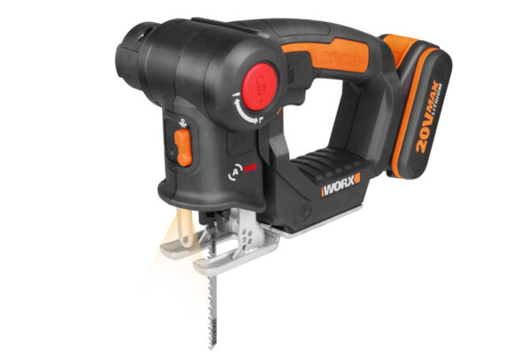 WX550 - Aku dvojkombinace - ocaska + přímočará pila, 1x2.0Ah - Powershare - Image 2