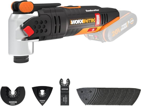 WX693.9 - Aku multifunkční oscilační bruska 20V NITRO Sonicrafter - bez akumulátoru - Powershare - Image 2