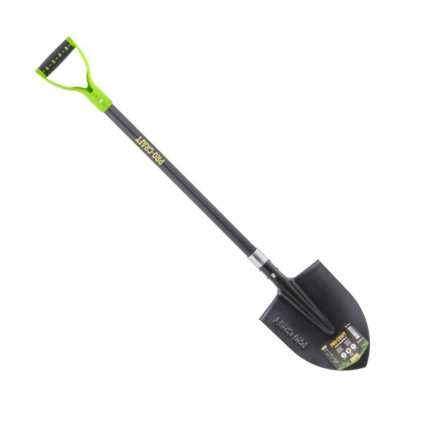 Lopata srdcová kovaná rycí 22cm (nášlapy) se sklolaminátovou násadou 115cm Procraft GRS-1150 | GRS-1150