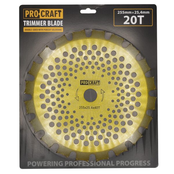 Nůž křovinořezu (kotouč) (D255*25.4) 40Т  (oboustranný) (gold) PROCRAFT | H/P-2/G - Image 3