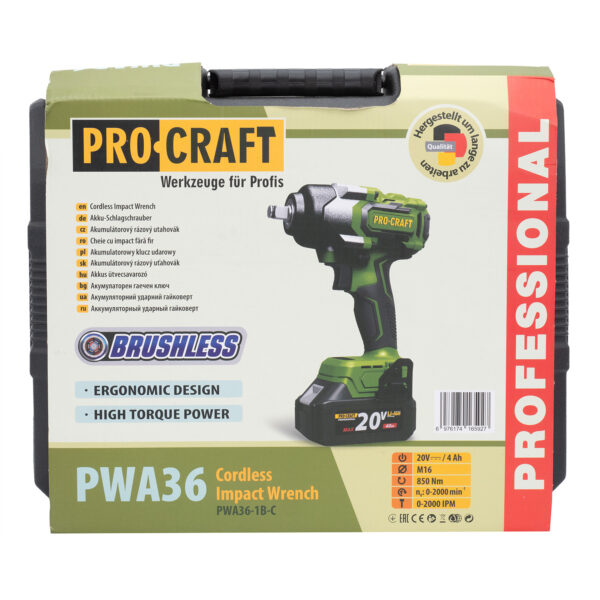 Aku rázový utahovák Procraft PWA36 1B | PWA36-1B-C - Image 10