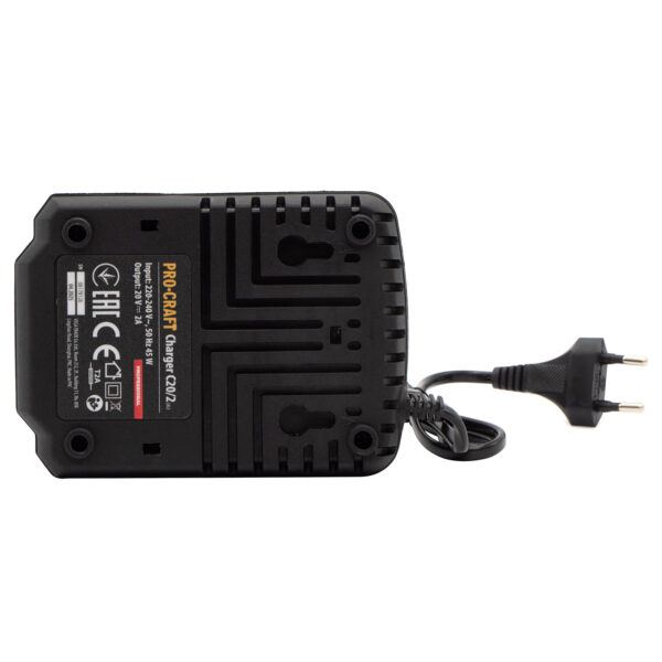 Sada baterie 20V 2Ah (2 ks) + 1 nabíječka Procraft PBC-Set 1 | PBC-Set 1