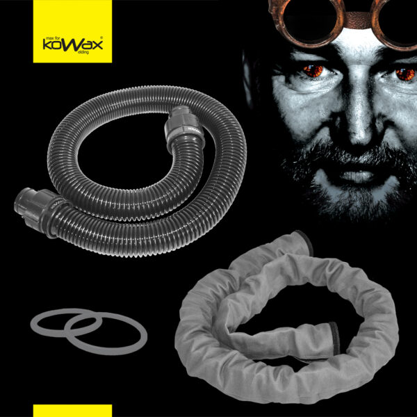 KOWAX KOWAX® Dýchací trubice SET + kryt + okroužky, 145 cm (KWXSADT+KWXSAKT +2xKWXSAOK)