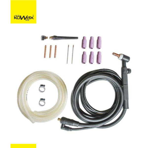 KOWAX KOWAX® Hořák WP26V, 4 m Hořák ruční s ventilkem TIG+příslušenstvím (35-50)