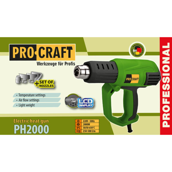 Polyfúzní svářečka Procraft PL1900 + horkovzdušná pistole PH2000 | SPL1900/PH2000 - Image 11